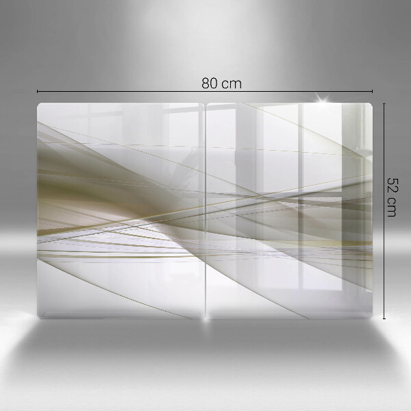 Placa de proteção para o fogão Abstração linhas design