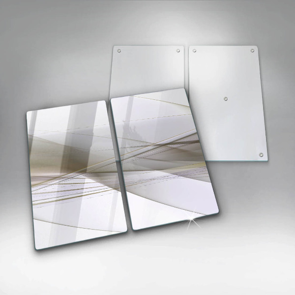 Placa de proteção para o fogão Abstração linhas design