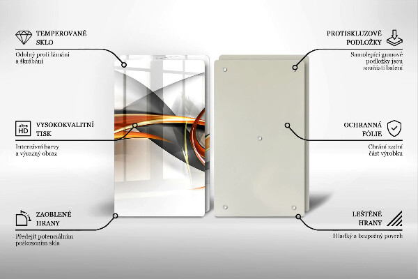 Tampa de parede do fogão a gás Formas modernas