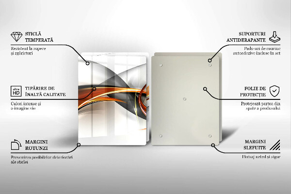 Tampa de parede do fogão a gás Formas modernas