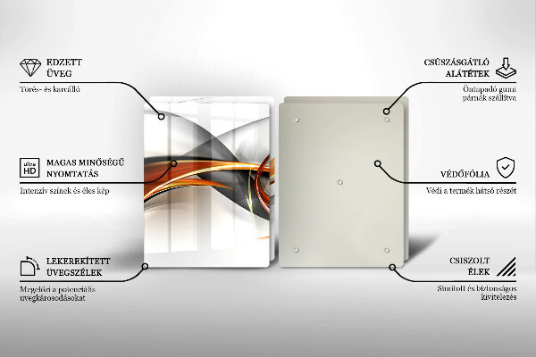 Tampa de parede do fogão a gás Formas modernas