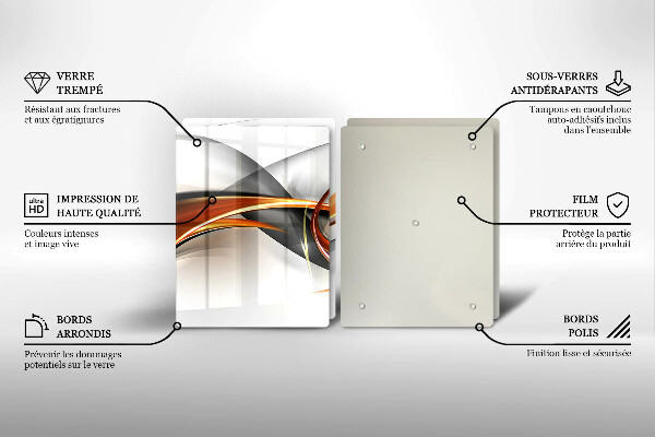 Tampa de parede do fogão a gás Formas modernas