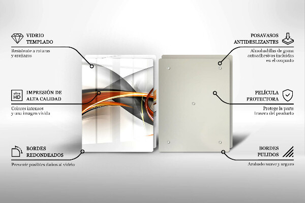 Tampa de parede do fogão a gás Formas modernas