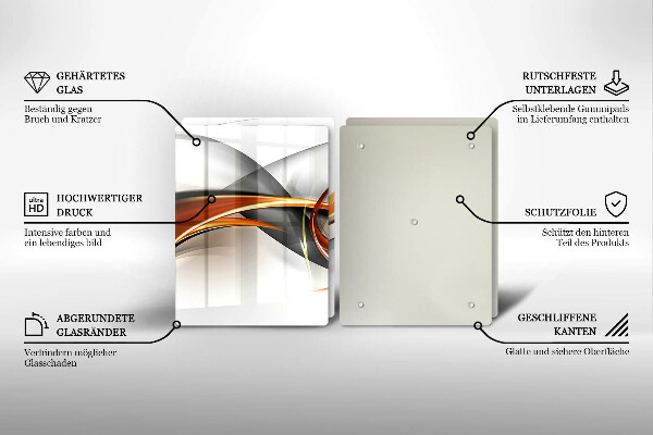 Tampa de parede do fogão a gás Formas modernas