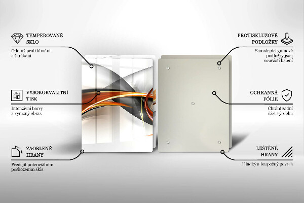 Tampa de parede do fogão a gás Formas modernas