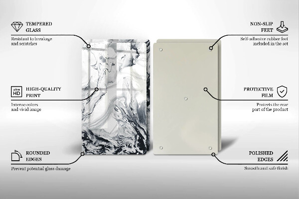 Tampa de parede do fogão a gás Abstração tinta