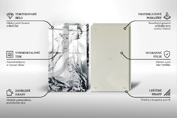 Tampa de parede do fogão a gás Abstração tinta