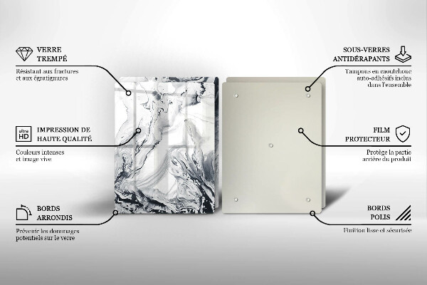 Tampa de parede do fogão a gás Abstração tinta