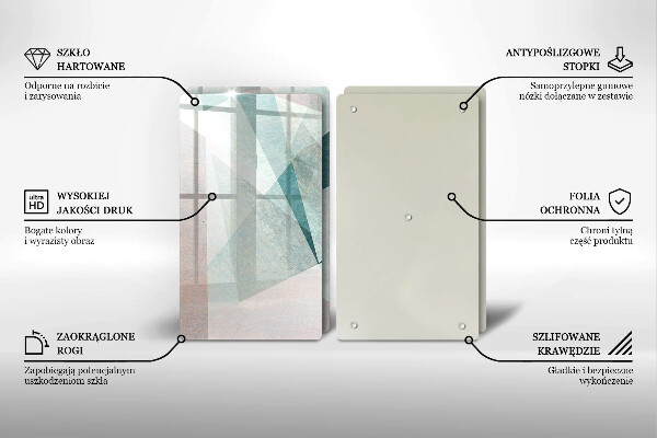 Tampa de parede do fogão a gás Abstração nítida