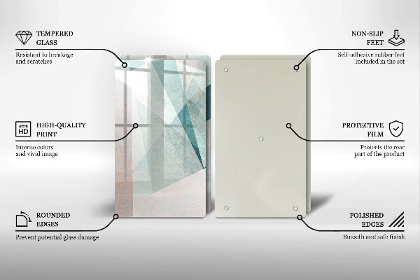 Tampa de parede do fogão a gás Abstração nítida