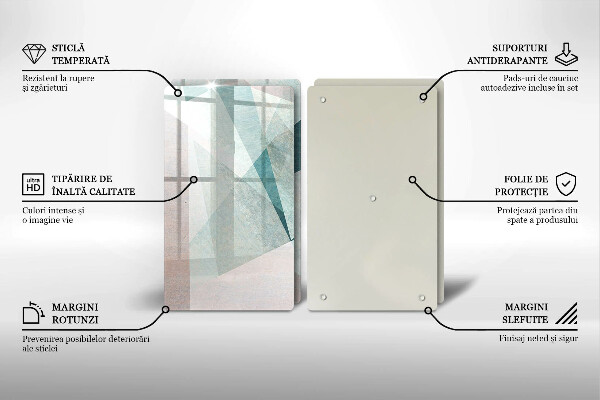 Tampa de parede do fogão a gás Abstração nítida