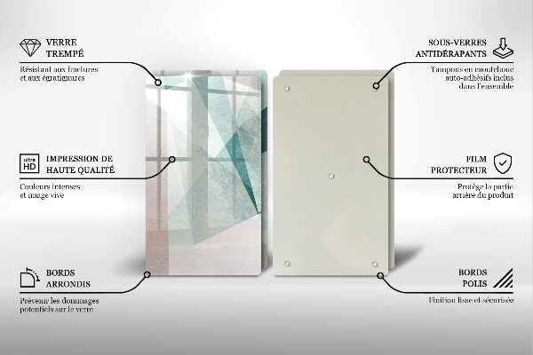 Tampa de parede do fogão a gás Abstração nítida