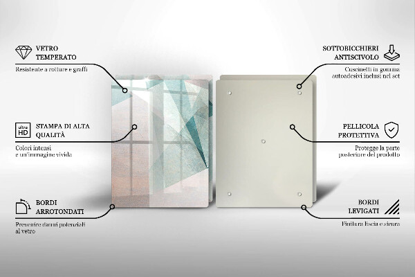 Tampa de parede do fogão a gás Abstração nítida