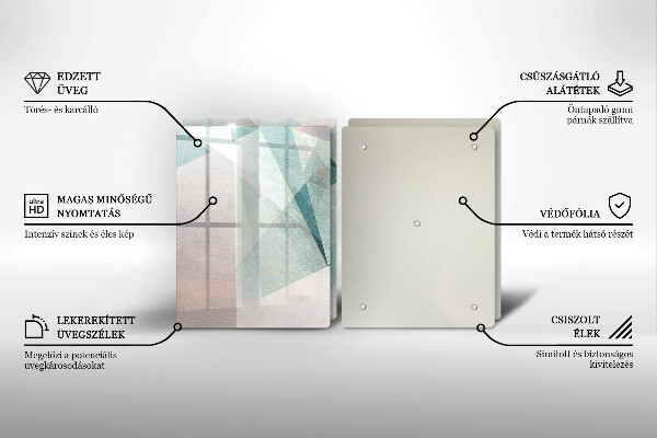 Tampa de parede do fogão a gás Abstração nítida