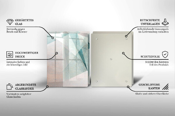 Tampa de parede do fogão a gás Abstração nítida