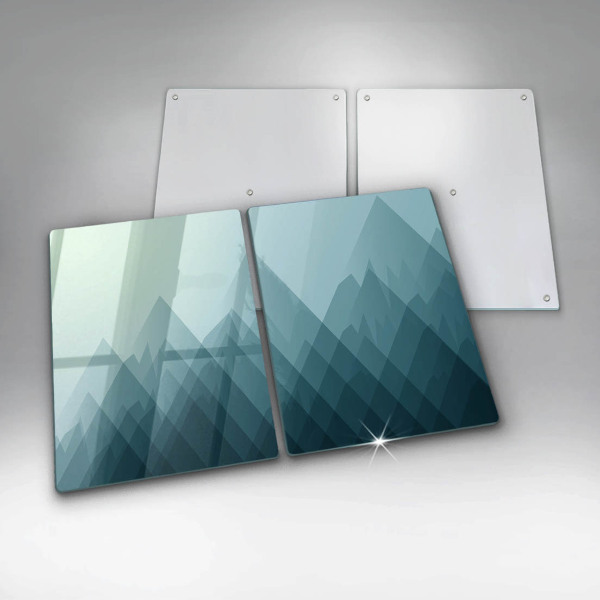 Tampa de parede do fogão a gás Montanhas abstratas