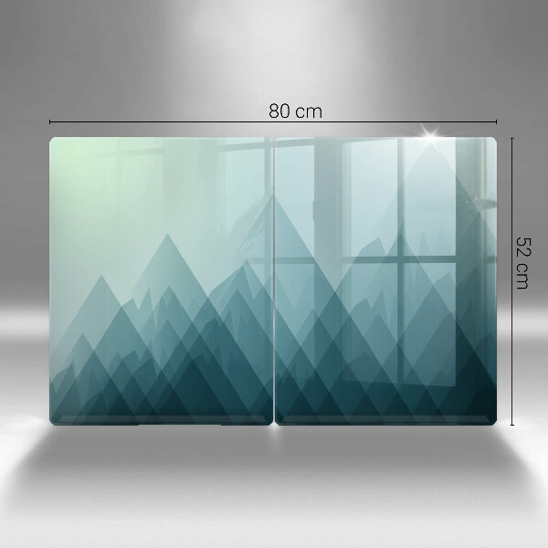 Tampa de parede do fogão a gás Montanhas abstratas