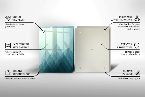 Tampa de parede do fogão a gás Montanhas abstratas