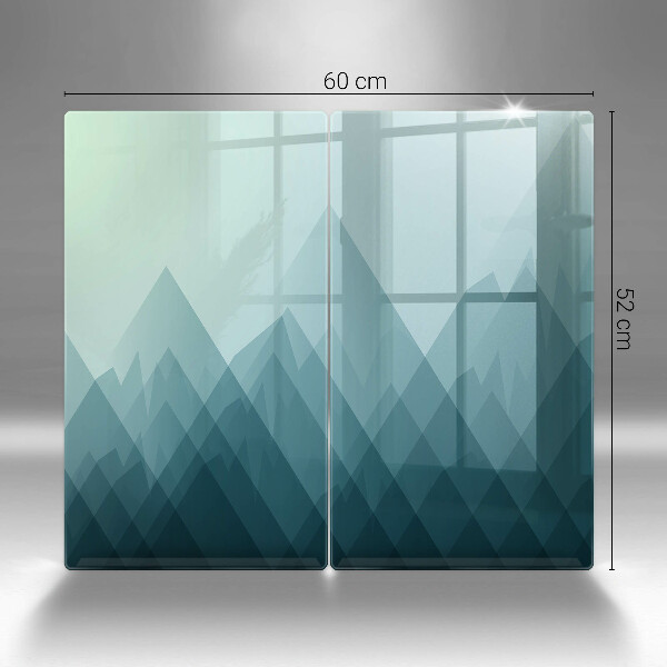 Tampa de parede do fogão a gás Montanhas abstratas