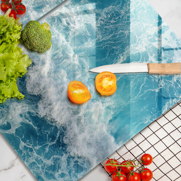 Tampa de parede do fogão a gás Água ondas do mar