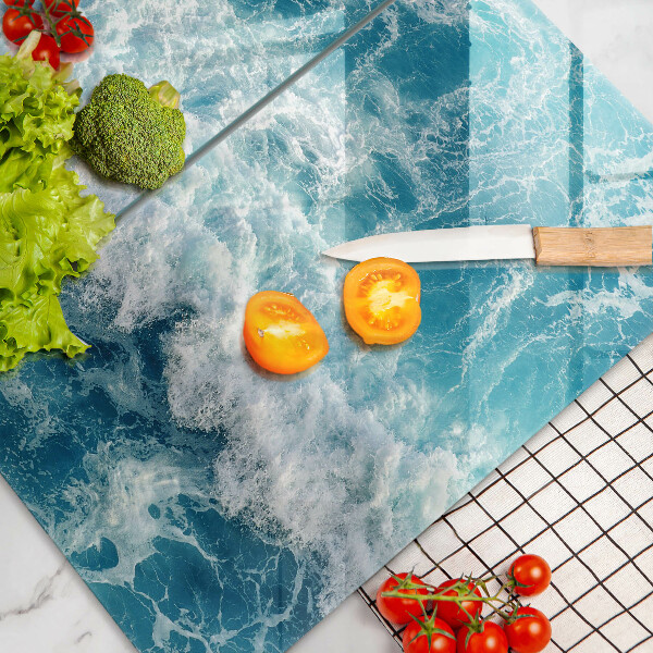 Tampa de parede do fogão a gás Água ondas do mar