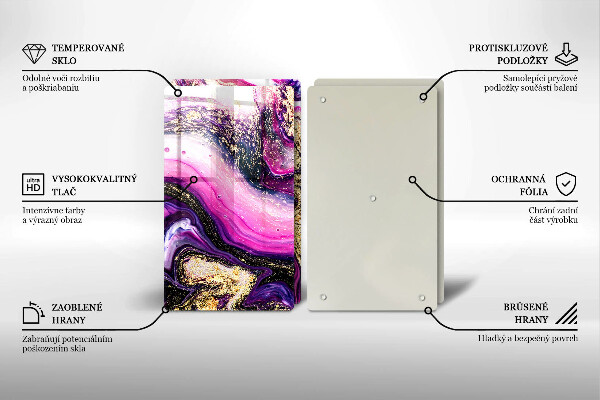 Painel de segurança para cozinhas Abstração design ouro