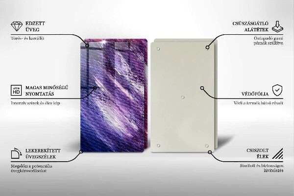 Tampa de parede do fogão a gás Abstração em tinta