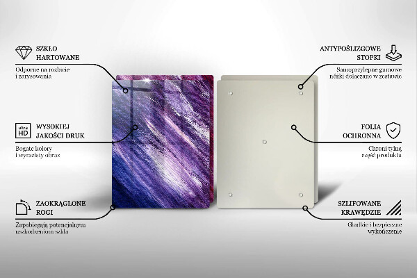 Tampa de parede do fogão a gás Abstração em tinta