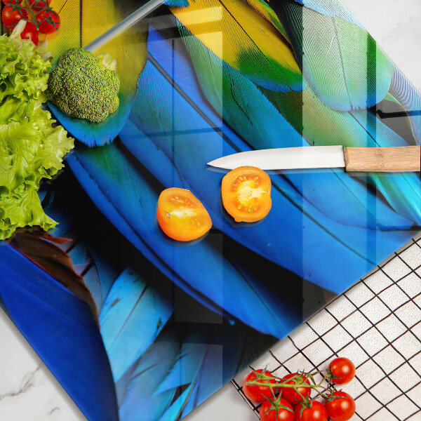 Tampa de parede do fogão a gás Penugem colorida de papagaio