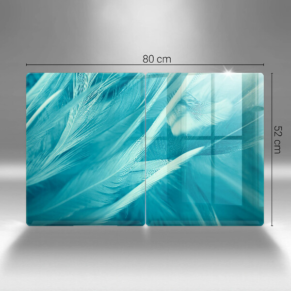 Proteção da parede da cozinha Penas delicadas