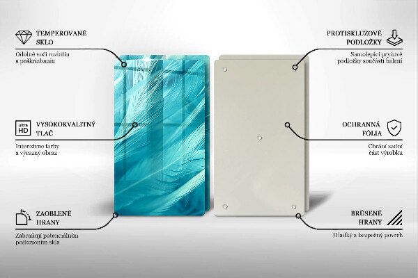 Proteção da parede da cozinha Penas delicadas