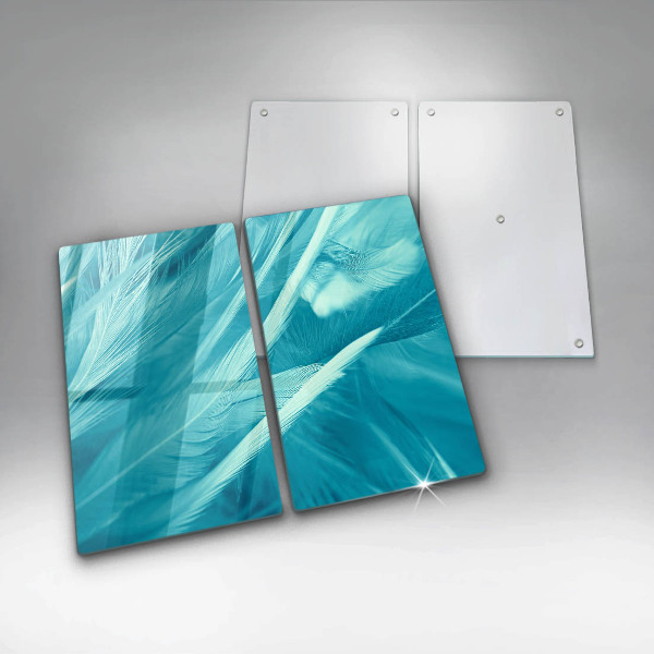 Proteção da parede da cozinha Penas delicadas