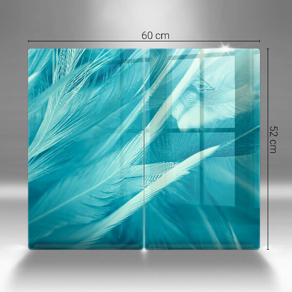 Proteção da parede da cozinha Penas delicadas