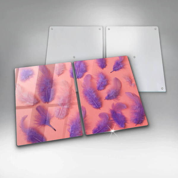 Cobertura de parede do fogão a gás Penas fofas