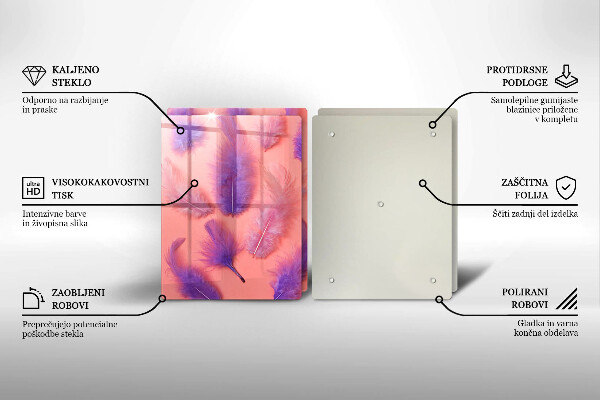 Cobertura de parede do fogão a gás Penas fofas