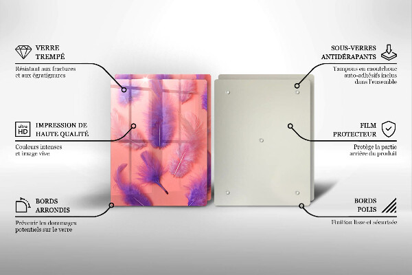 Cobertura de parede do fogão a gás Penas fofas