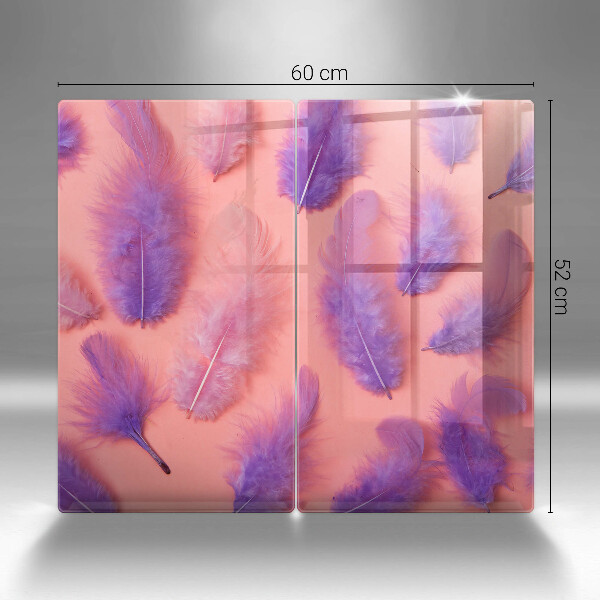 Cobertura de parede do fogão a gás Penas fofas