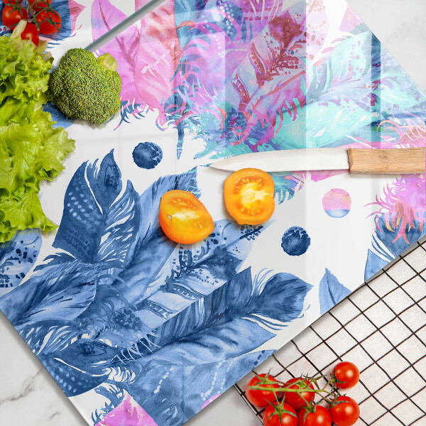 Tampa de parede do fogão a gás Ilustração boho de penas