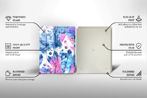 Tampa de parede do fogão a gás Ilustração boho de penas