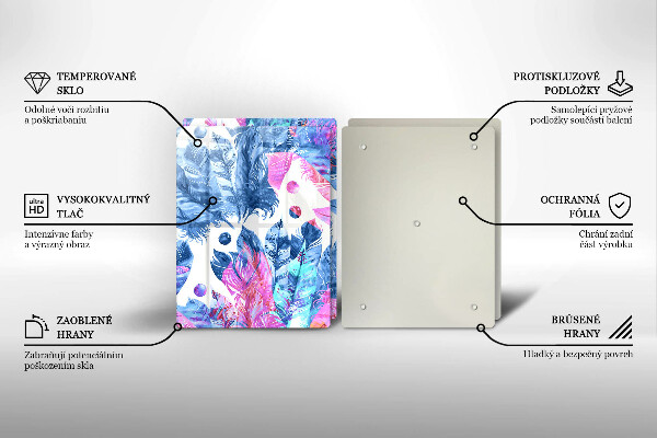 Tampa de parede do fogão a gás Ilustração boho de penas