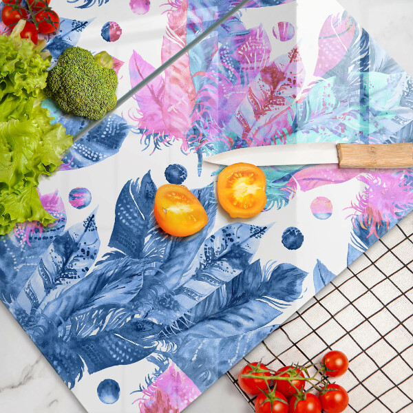 Tampa de parede do fogão a gás Ilustração boho de penas