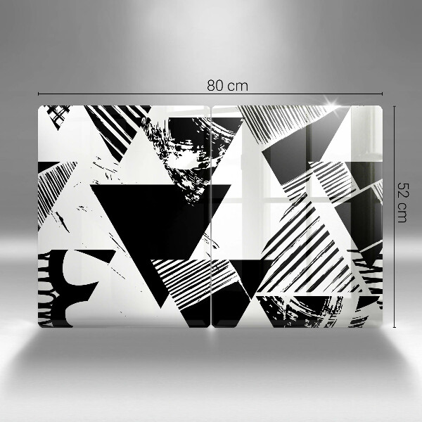 Tampa de parede do fogão a gás Triângulos geométricos