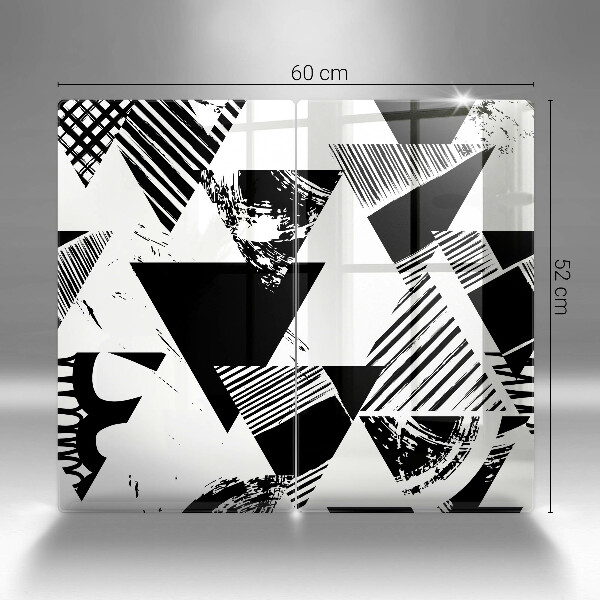 Tampa de parede do fogão a gás Triângulos geométricos