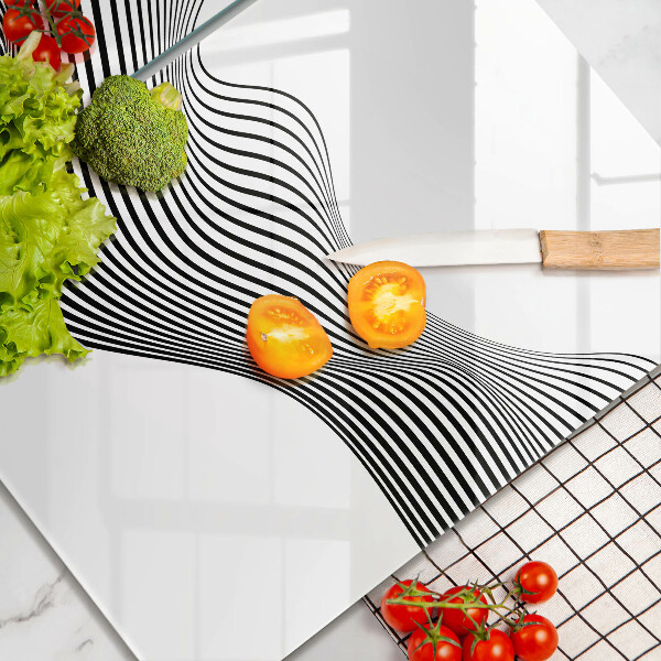 Tampa de parede do fogão a gás Abstração linear