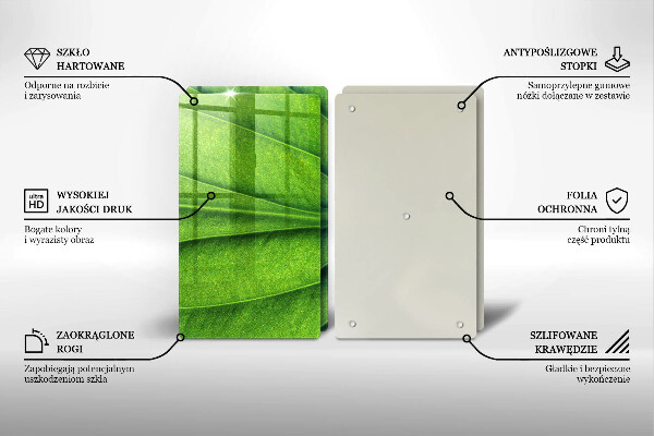 Tampa de parede do fogão a gás Folha nervuras natureza