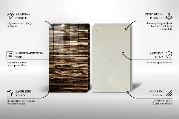 Tampa de parede do fogão a gás Textura de madeira