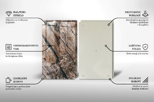 Tampa de parede do fogão a gás Estrutura madeira