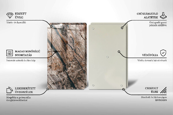 Tampa de parede do fogão a gás Estrutura madeira