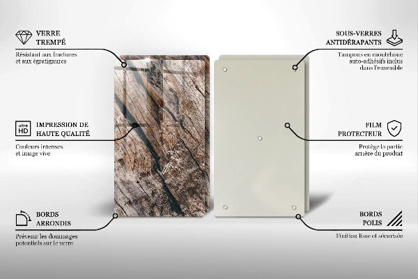 Tampa de parede do fogão a gás Estrutura madeira