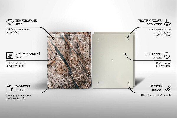 Tampa de parede do fogão a gás Estrutura madeira